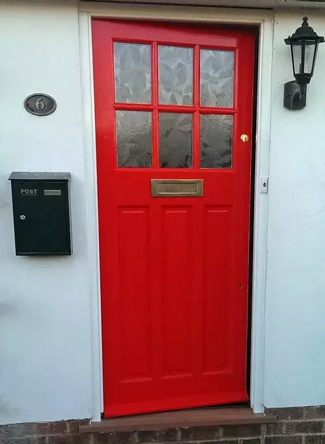 Hardwood front door, Ferring, West Sussex